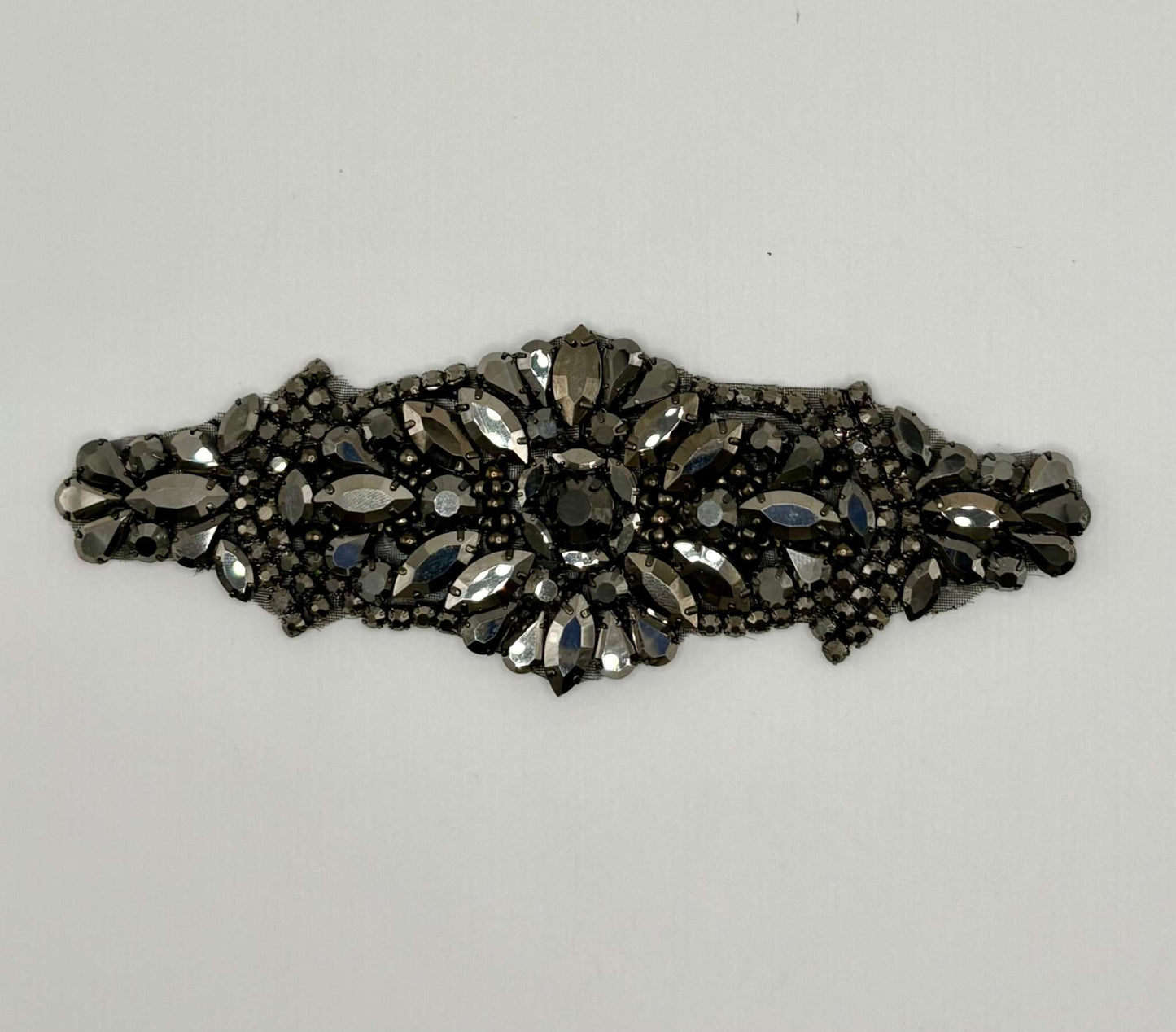 Mini Olivia handmade rhinestone accent with opal variants, 6 inches in length.