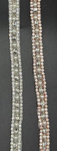 Alyssa Rhinestone and Pearl Yardage in rose gold and clear crystal.