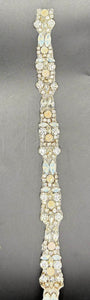 Madison's Yardage clear rhinestones and opals strip.