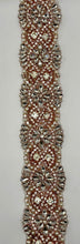 Victorian yardage Rhinestones Beads and Pearls Trim, 2-inch wide trim.