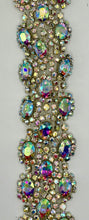 Handmade Jasmine Rhinestone Yardage, 1 3/4" wide, featuring sparkling rhinestones for elegant projects.