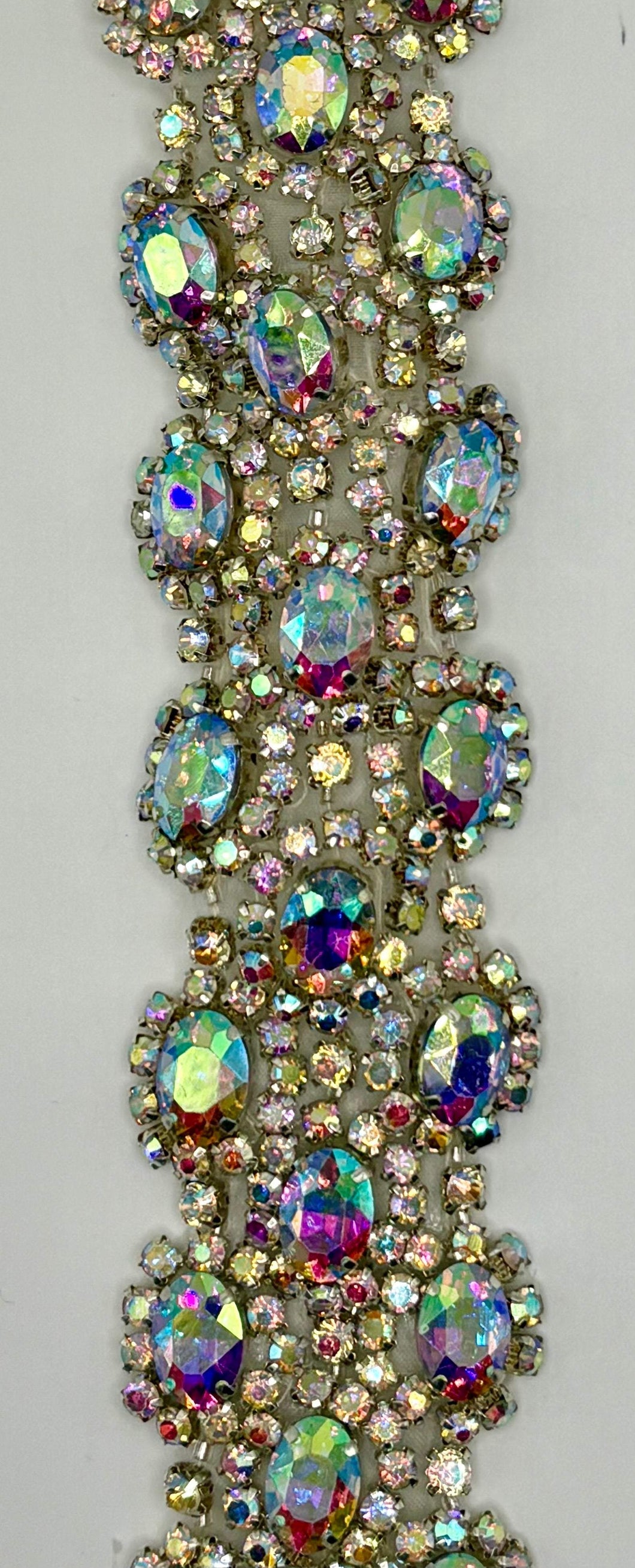 Handmade Jasmine Rhinestone Yardage, 1 3/4