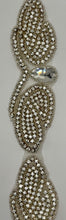 Romance Yardage 2.5-inch wide rhinestone trim section