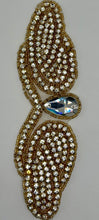 Romance Yardage 2.5" wide rhinestone section with intricate design.