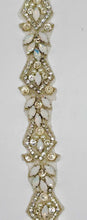 Afina handmade rhinestone trim by the yard, approximately 1 inch wide.