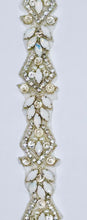Afina handmade Rhinestone trim Yardage, handmade, approximately 1-inch wide.