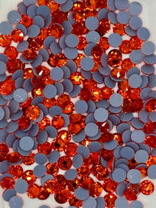30SS Flat Back Rhinestones in red, 144 pieces.