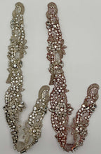 Mia Rhinestone Bridal Belt with pearls and glass beads.
