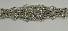 Handmade rhinestone bridal belt with pearls and glass beads in gold.