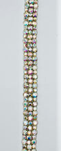 "Claire" 3 Row Rhinestone Yardage, handmade, approximately 1 inch wide.