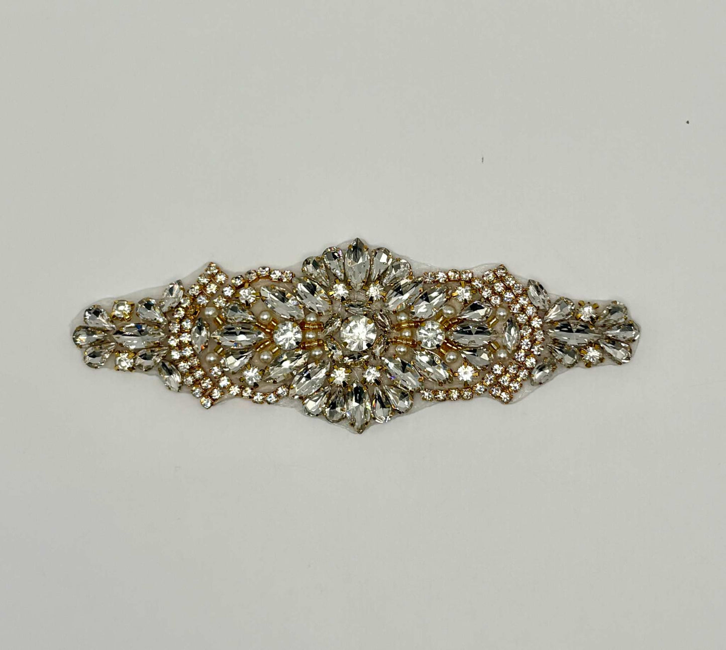 Mini Olivia handmade rhinestone accent, approximately 6 inches, opal variants available.