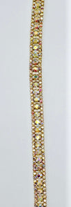 Vanessa Rhinestone Handmade Chain Back Yardage 1/4" Width