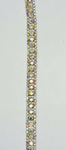"Vanessa" Rhinestone Chain Back Yardage, 1/4" width, handmade.