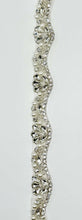 "Baby Jane" handmade rhinestone and pearl yardage, 3/4" width.