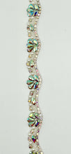 "Baby Jane" handmade rhinestone and pearl yardage, 3/4" width.