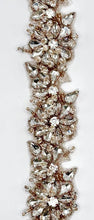 Rosemont Rhinestone Yardage with intricate handmade design, approximately 1 3/8 inches wide.