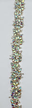 "Rosemont" Rhinestone Yardage, handmade, approximately 1 3/8" wide.