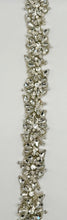 Rosemont Rhinestone Yardage, handmade, approximately 1 3/8 inches wide.