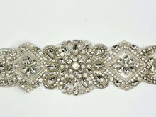 Majestic rhinestone belt with handmade rhinestone and glass bead detailing.